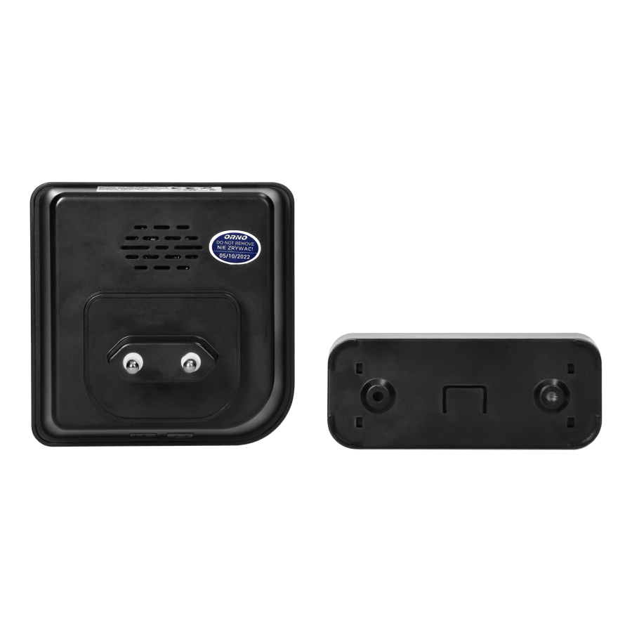 TOGI AC wireless mains-powered doorbell with learning system, 38 sounds, 200m, black